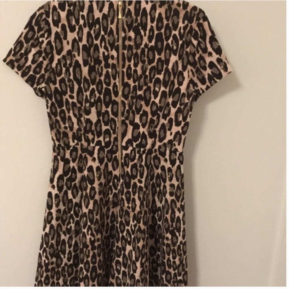 Kate Spade Autumn Leopard Flared Dress 4 nwot - Picture 10 of 14